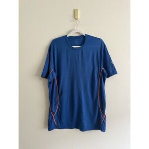 Icebreaker Merino Wool Base Layer Short Sleeve T-shirt Mens Size XL Blue
